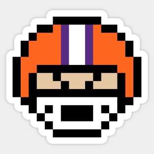 8-Bit Helmet - Clemson Sticker